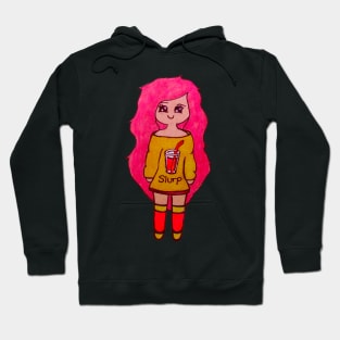 Chibi Pink Lemonade Girl Hoodie